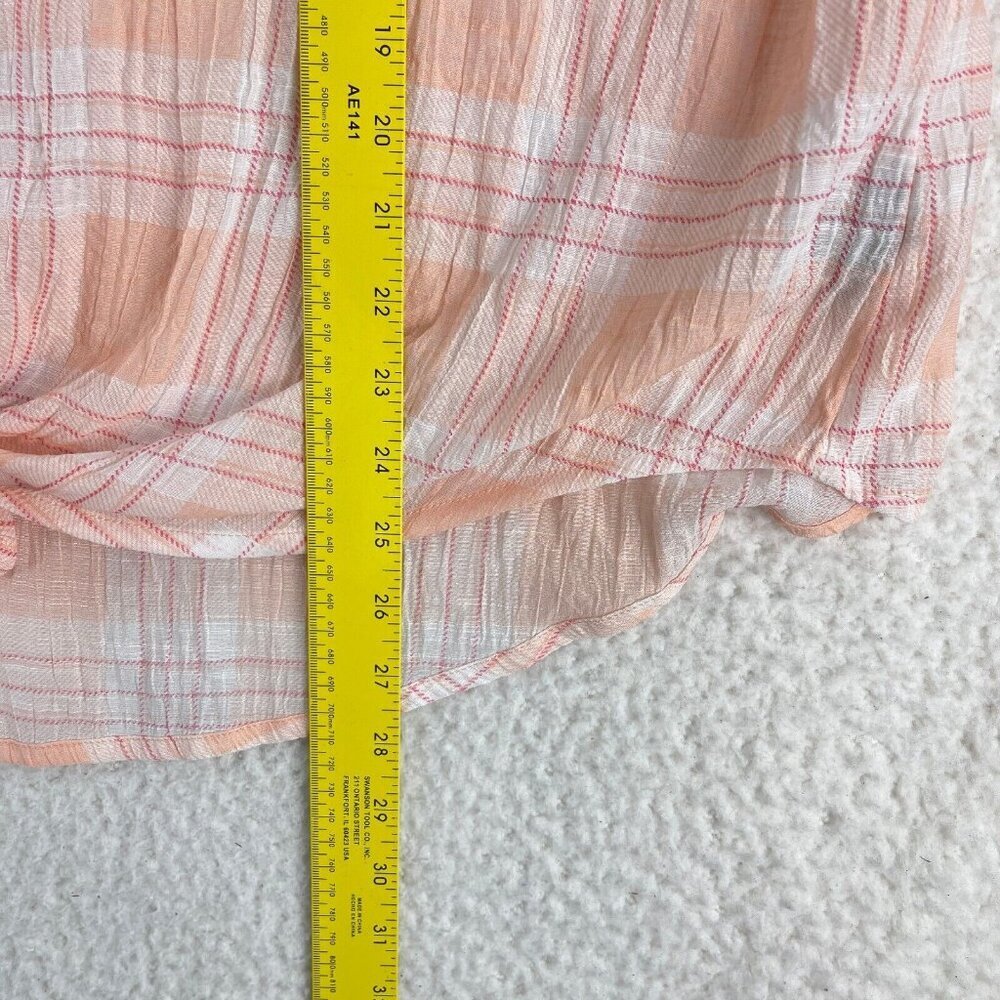 Torrid Plaid Pink Lindsay Drop Shoulder Button-Down Shirt Womens Plus Size 2X - Picture 12 of 16